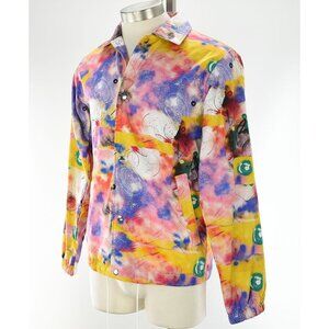 COMME DES GARCONS x FUTURA Multicolor Abstract Lined Cotton Jacket SMALL NWT